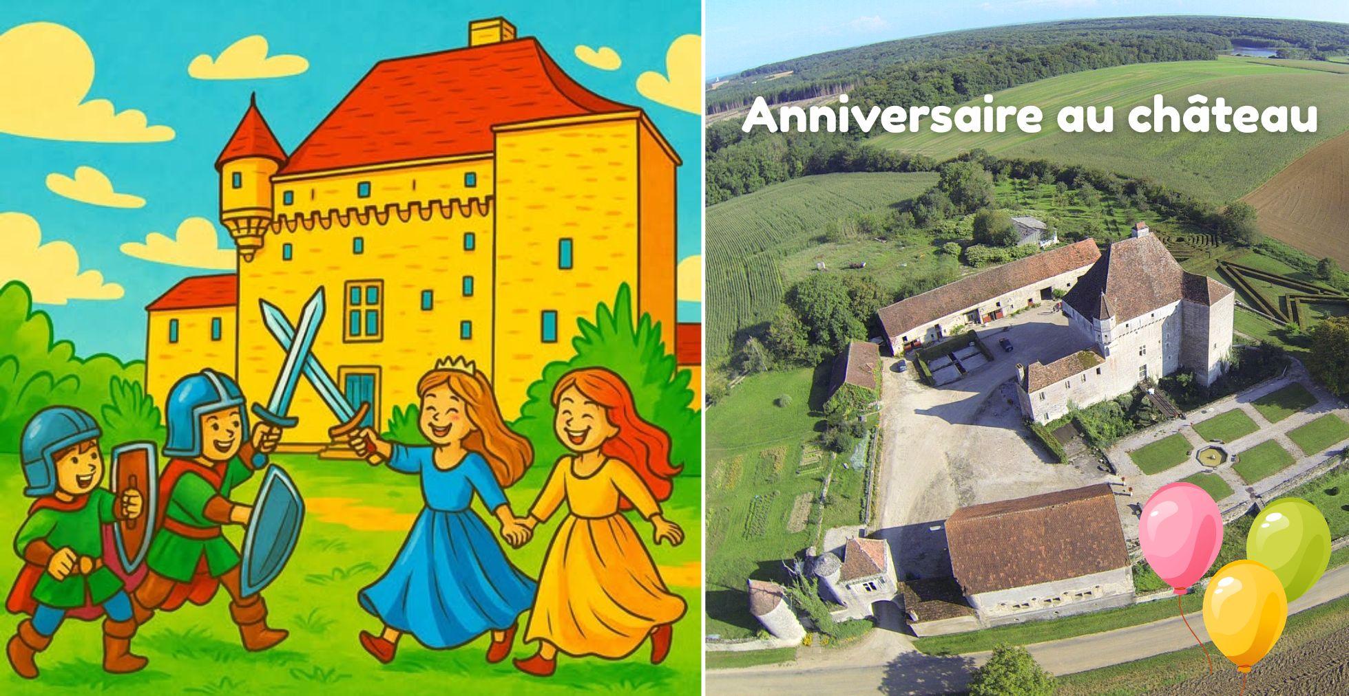 Fêter son anniversaire au château comme un chevalier ou une princesse, au Château de Rosières (21)