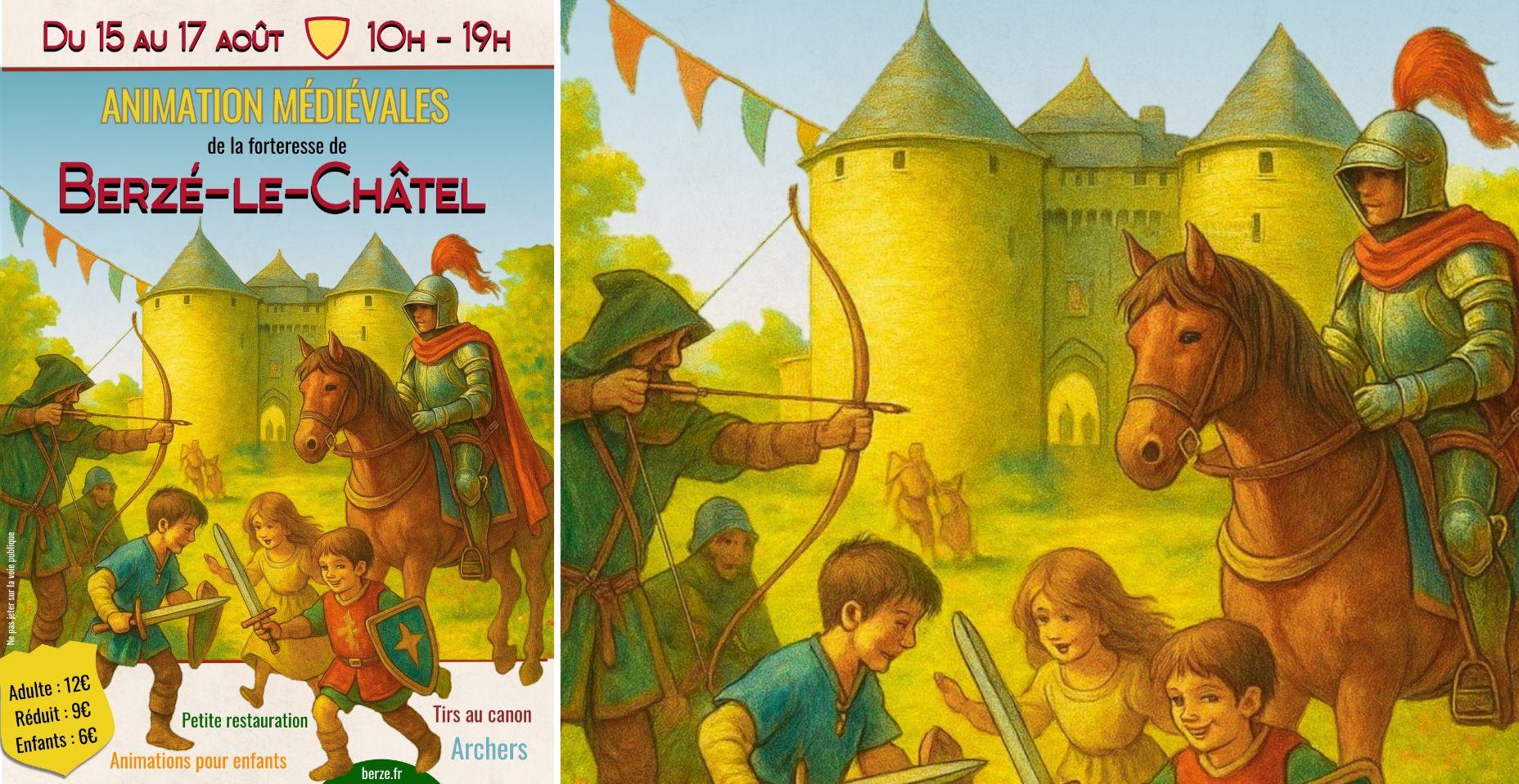 Animations médiévales au château de Berzé-le-Châtel