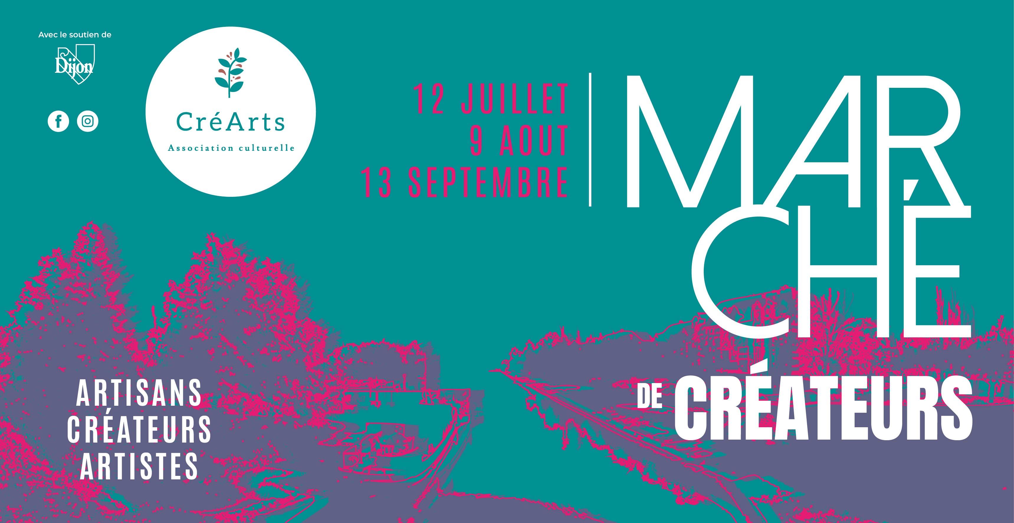 Marché de Créateurs avec CréArts au Port du Canal à Dijon
