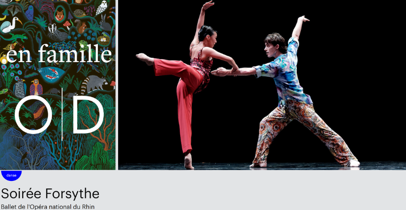 Soirée Forsythe par le Ballet de l'Opéra national du Rhin, à l'Opéra de Dijon "Soirée Forsythe" par le Ballet de l'Opéra national du Rhin, à l'Opéra de Dijon