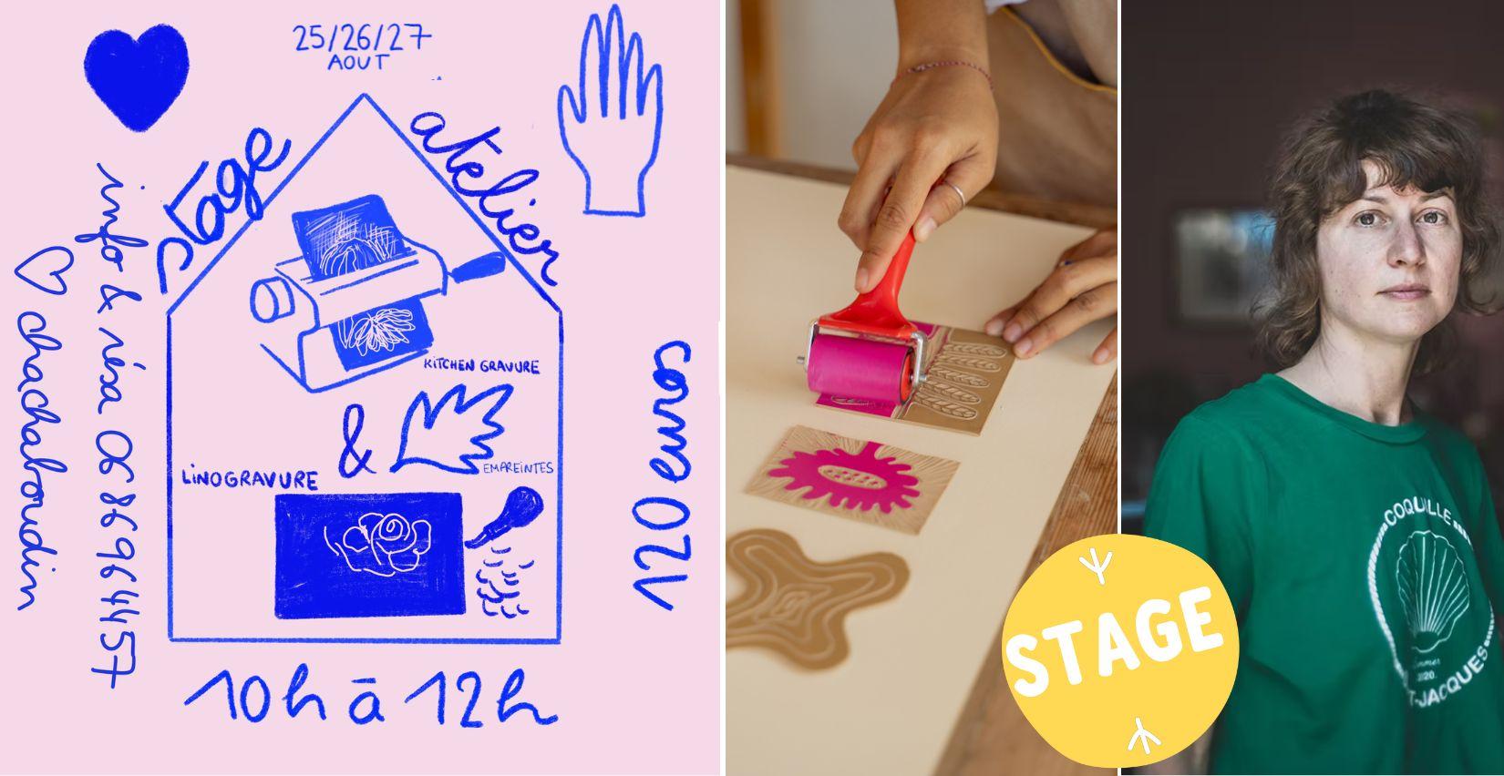 Mini stage EMPREINTES & GRAVURE avec Chachaboudin à Dijon