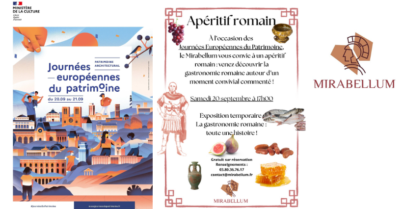 [Journées Européennes du Patrimoine] Découvrez la gastronomie romaine au Mirabellum !