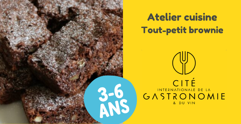 Tout-petit brownie : Atelier cuisine pour les petits à la Cité de la Gastronomie, Dijon (21) Tout-petit brownie : Atelier cuisine pour les petits à la Cité de la Gastronomie, Dijon (21)