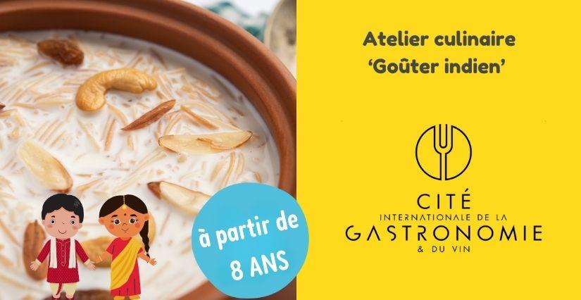 Atelier culinaire pour enfants 'Goûter indien' à la Cité internationale de la Gastronomie à Dijon