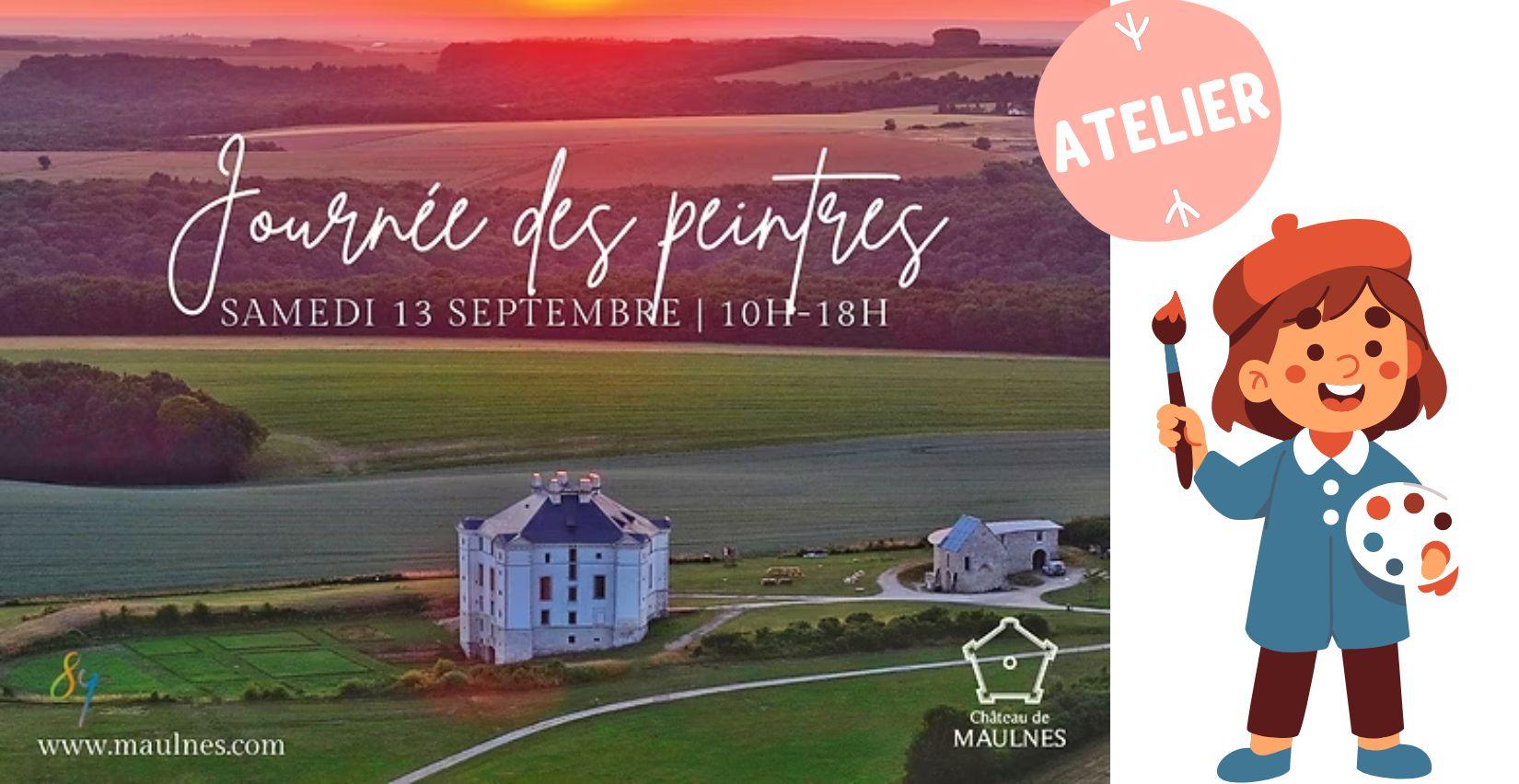 Journée des peintres au château de Maulnes - ateliers enfants