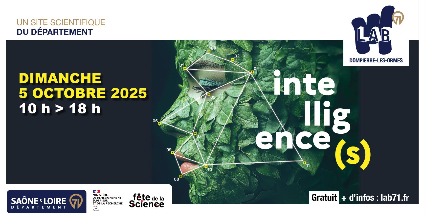 "intelligences(s)" la Fête de la science au LAB 71 ! gratuit en famille
