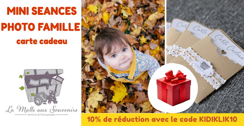 Carte cadeau photos en famille avec La malle aux souvenirs à Dijon et alentours en Côte-d'Or Carte cadeau photos en famille avec La malle aux souvenirs à Dijon et alentours en Côte-d'Or