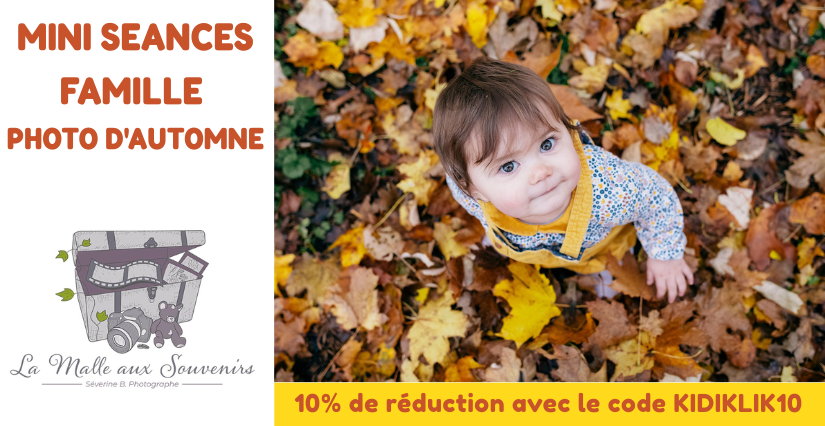 Mini séance photo de famille - photos d'automne - avec La Malle aux Souvenirs à Dijon et alentours