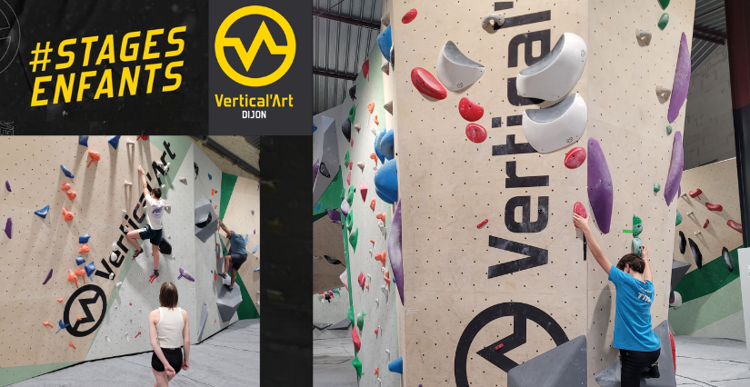 Stage d'escalade blocs pour les 8 - 13 ans chez Vertical'Art Dijon