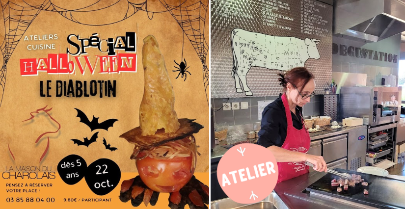 Atelier de cuisine "Le diablotin d'Halloween" à la Maison du Charolais