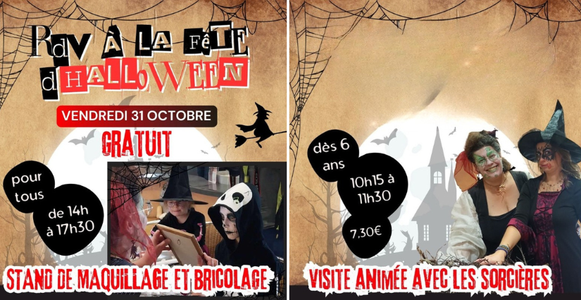 La Maison du Charolais fête Halloween ! Animations et visite animée par les sorcières !