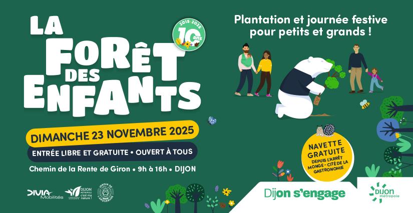 LA FORÊT DES ENFANTS au Chemin de la Rente de Giron à Dijon | évènement GRATUIT