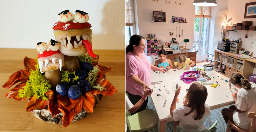 "La plante carnivore", atelier créatif avec l'Art de Rien à Dijon