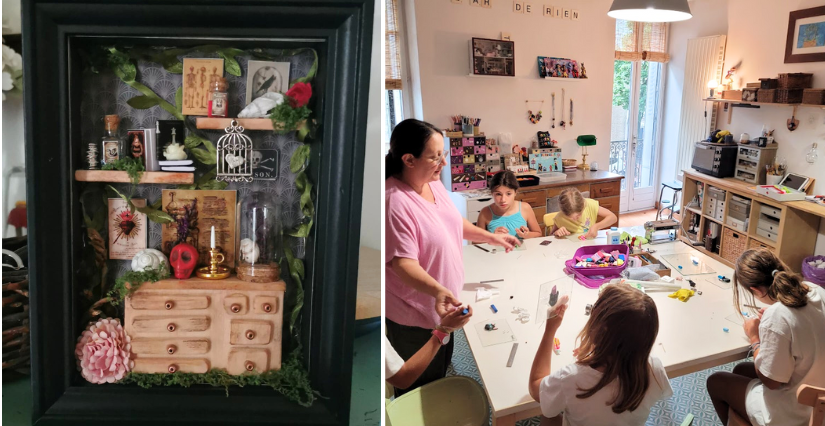 "Le cabinet de curiosité" - grande journée autour de la miniature, atelier créatif avec l'Art de Rien à Dijon