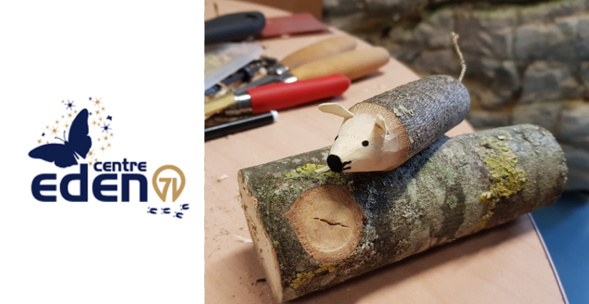 Atelier famille "Création d'animaux en bois" pour les enfants de 8 à 12 ans au Centre Eden - Centre Eden