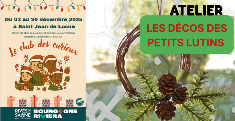 Atelier créatif de Noël : "Les décos des petits lutins", pour les enfants à Saint-Jean-de-Losne