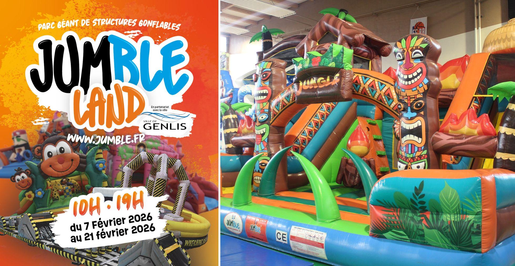 Parc géant de structures gonflables à GENLIS - en famille 