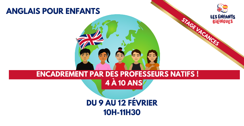 Stage d’anglais pour enfants (4–10 ans) avec les Enfants bilingues à Dijon