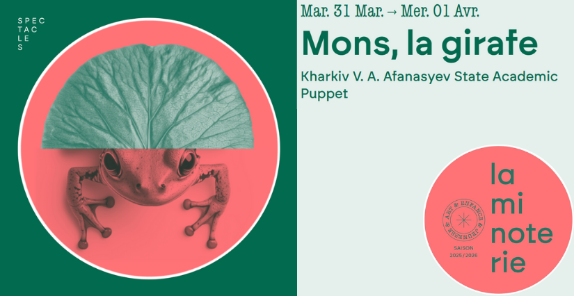 "Mons, la girafe", spectacle de marionnettes en famille à La Minoterie - Dijon