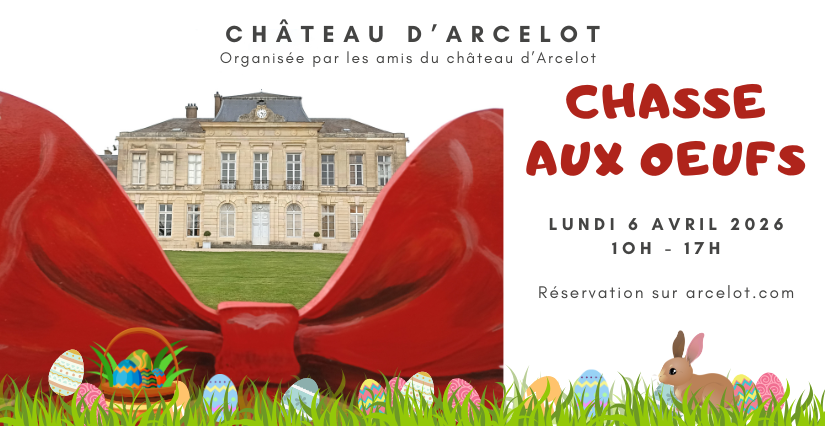 Chasse aux oeufs en famille au Château d'Arcelot (21)