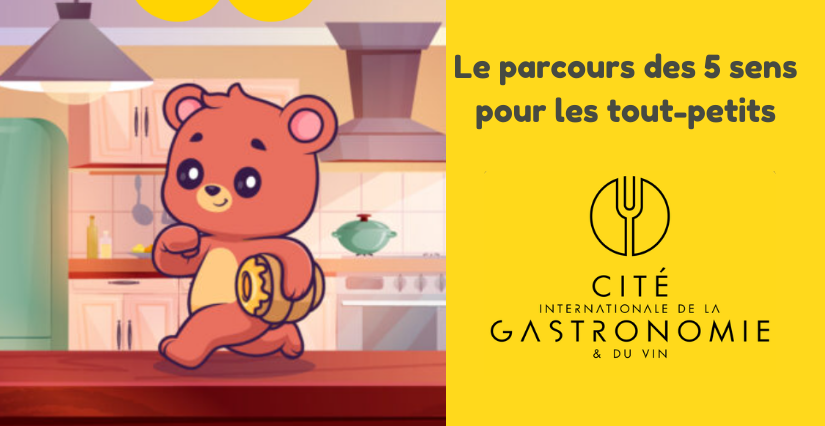 "Le parcours des 5 sens pour les tout-petits", atelier créatif à la Cité de la gastronomie et du vin à Dijon