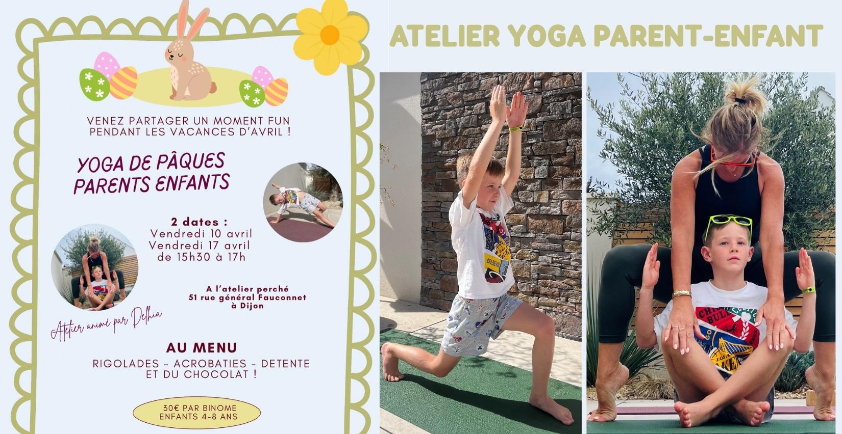 Yoga parent-enfant 'spécial pâques' avec Delhia Yoga à Dijon