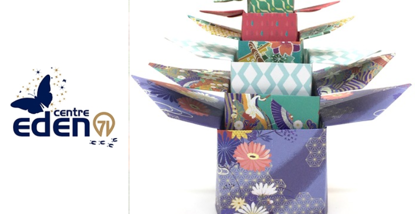 Atelier origami en famille au Centre Eden - centre éducatif nature et découverte à Cuisery (71)
