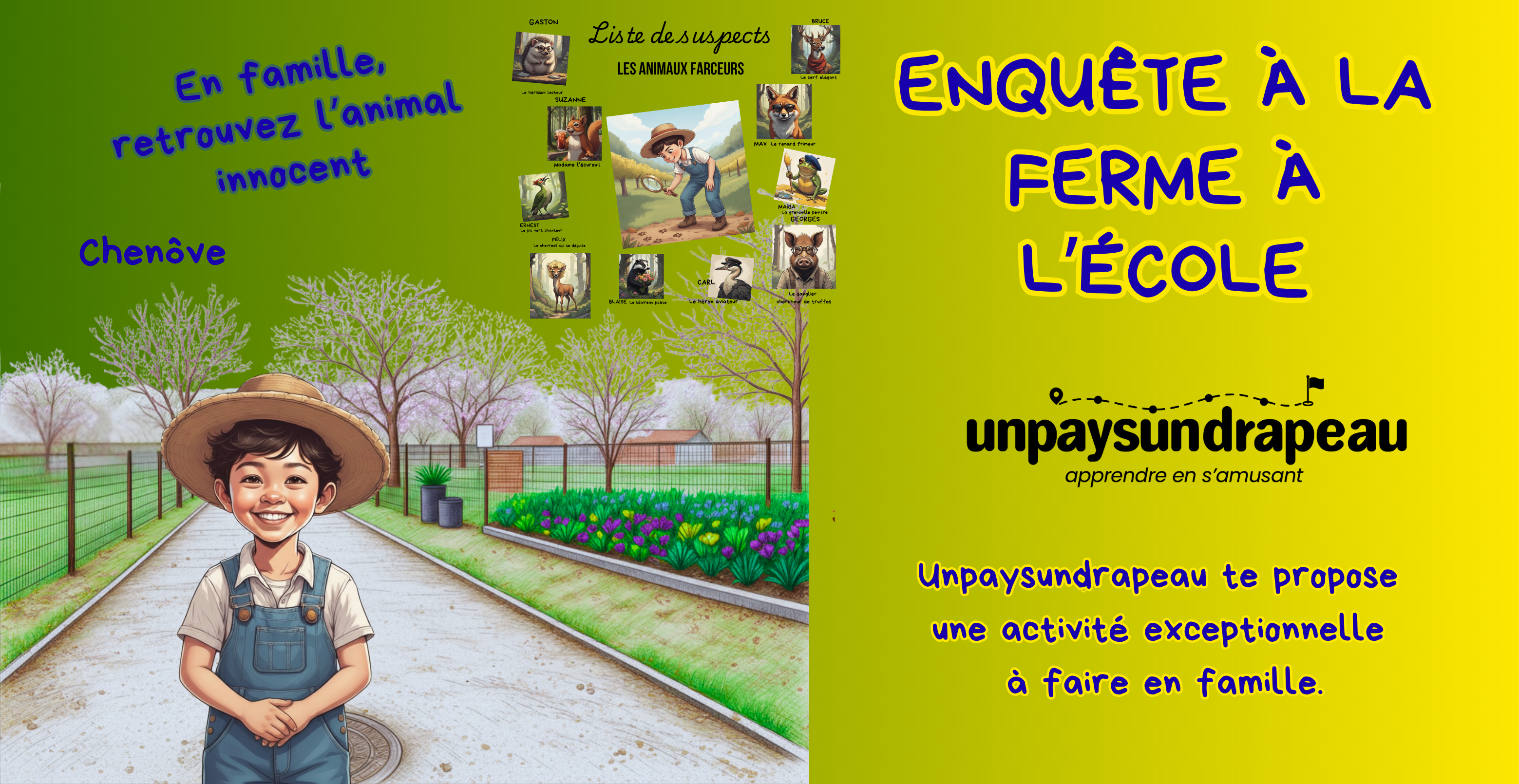 Jeu de piste : enquête à la ferme école à Chenôve près de Dijon