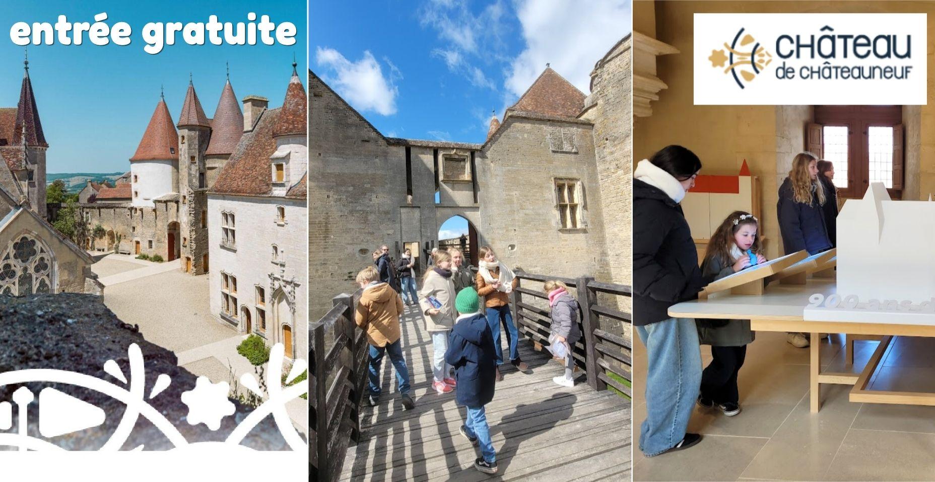 Dimanche gratuit en famille au Château de Châteauneuf - visite ludique