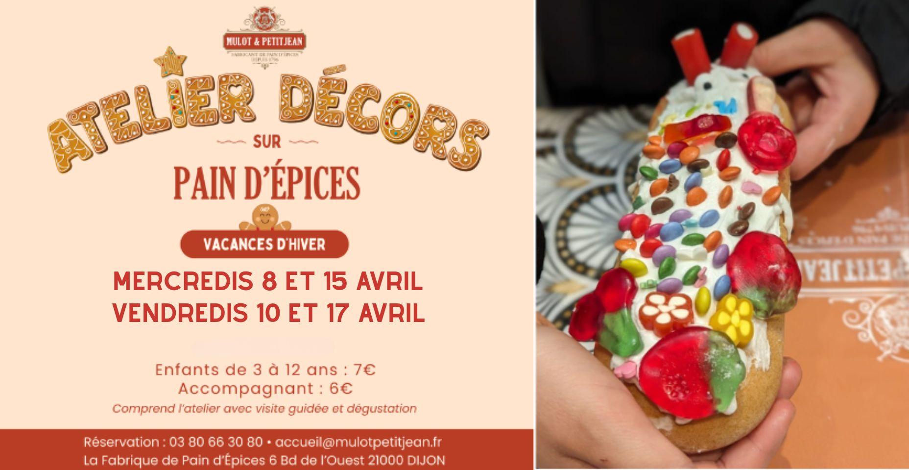 Ateliers décors sur pain d’épices pour les enfants chez Mulot et Petitjean à Dijon