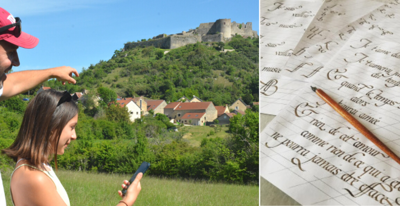 Atelier créatif "Calligraphie" en famille au Château de Mâlain