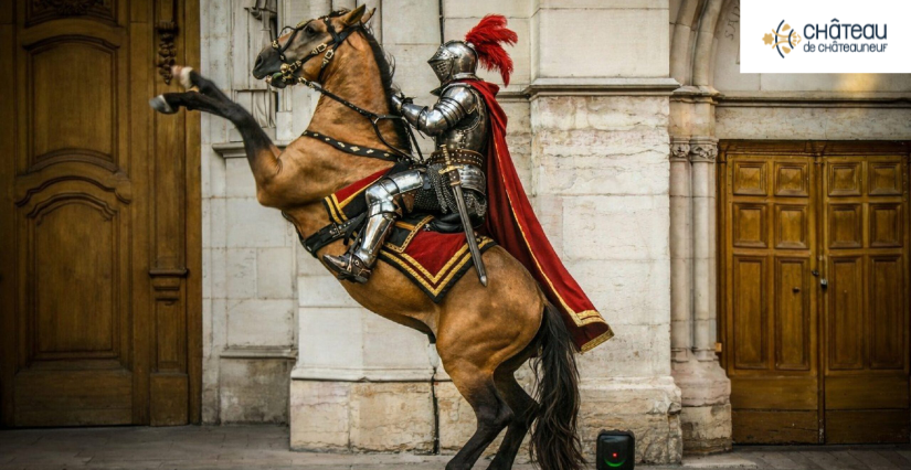 Spectacle équestre immersif sur l’histoire du château, au Château de Châteauneuf