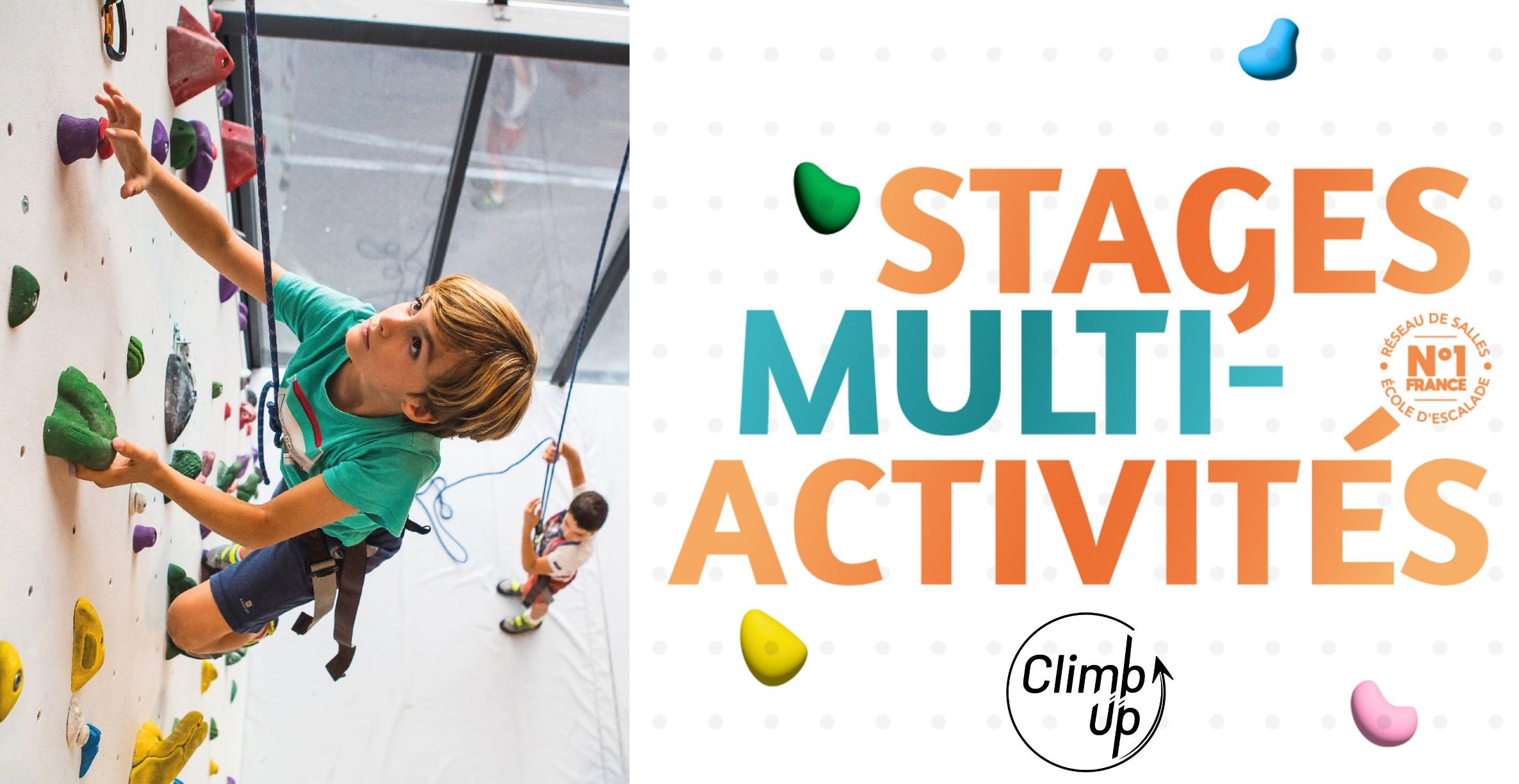 Stage été multi activités avec Climb Up Dijon