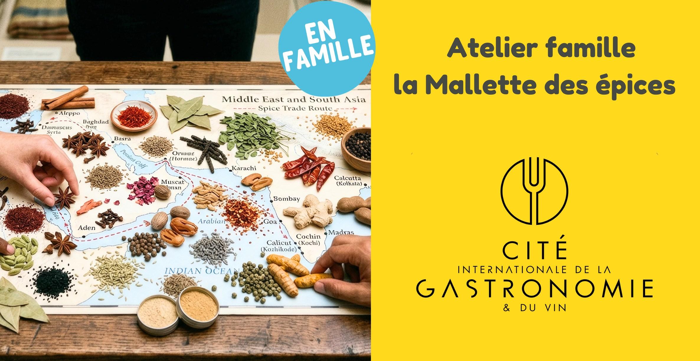 Atelier famille 'la Mallette des épices' à la Cité de la gastronomie à Dijon