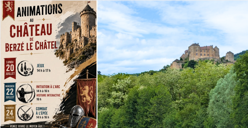 Animations médiévales au Château de Berzé-le-Châtel