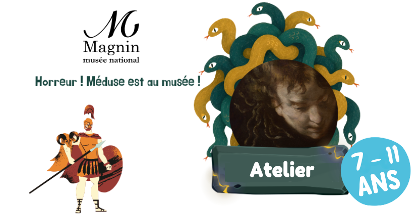 Atelier enfant 7/11 ans "Horreur ! Méduse est au musée !" au musée national Magnin à Dijon