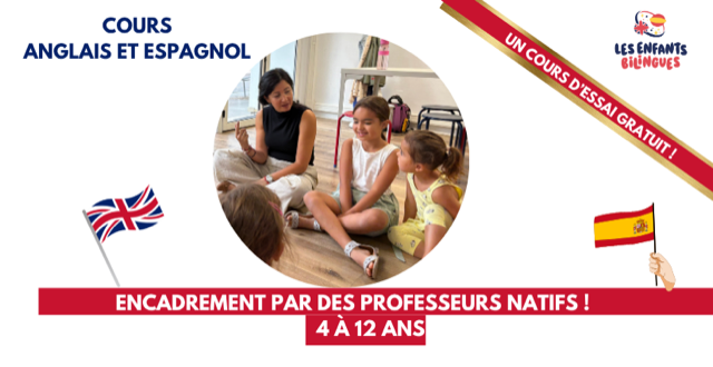 ✩ spécial rentrée 2026 ✩ Cours d'anglais & d'espagnol avec les ENFANTS BILINGUES à Dijon
