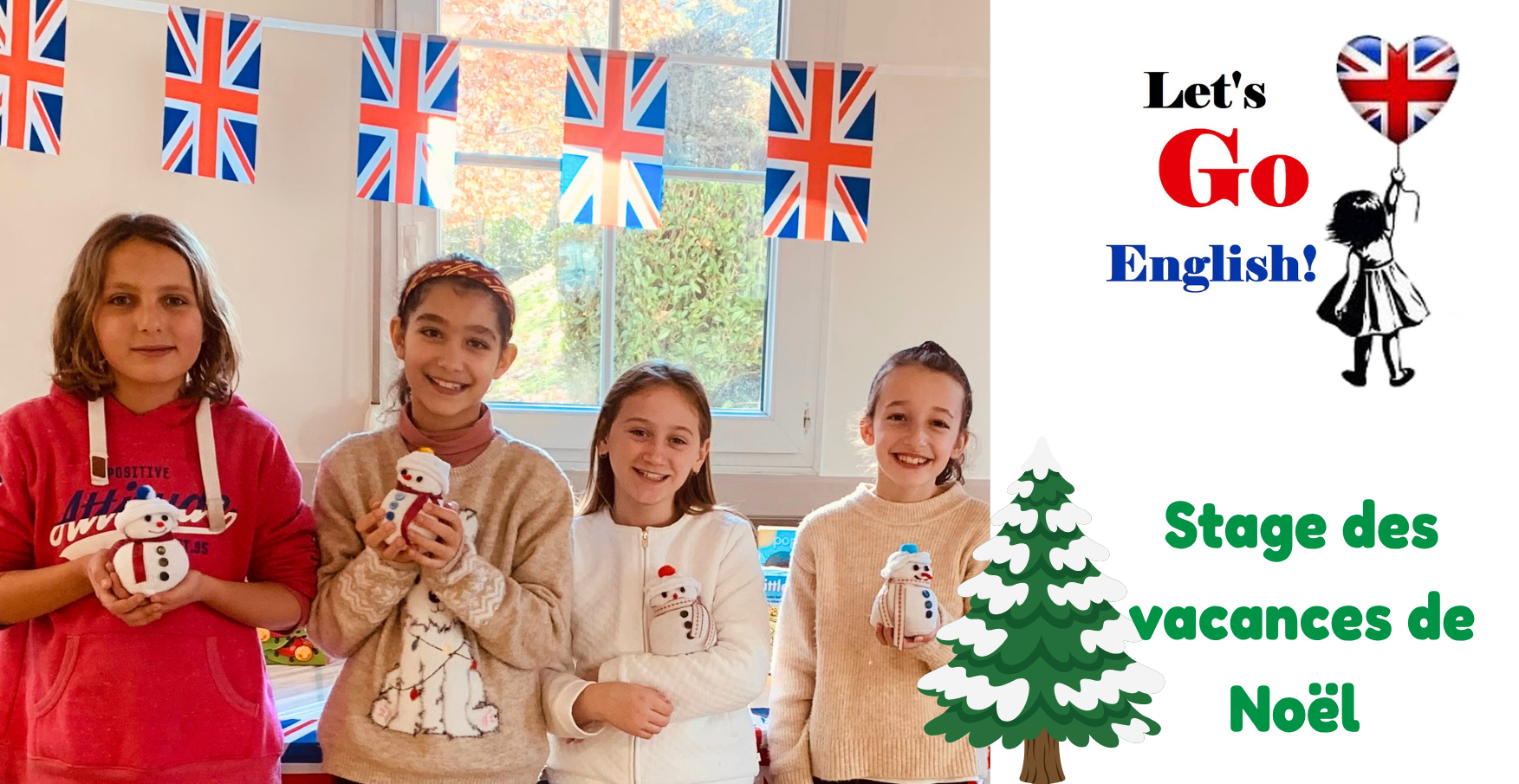 Stage d'anglais vacances de Noël avec Let's Go English à Talant près de Dijon - 3-10 ans
