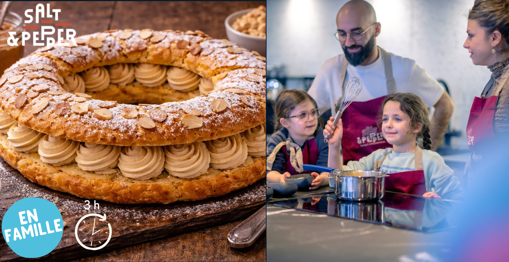 Atelier pâtisserie parent-enfant "Paris Brest" chez Salt & Pepper à Dijon