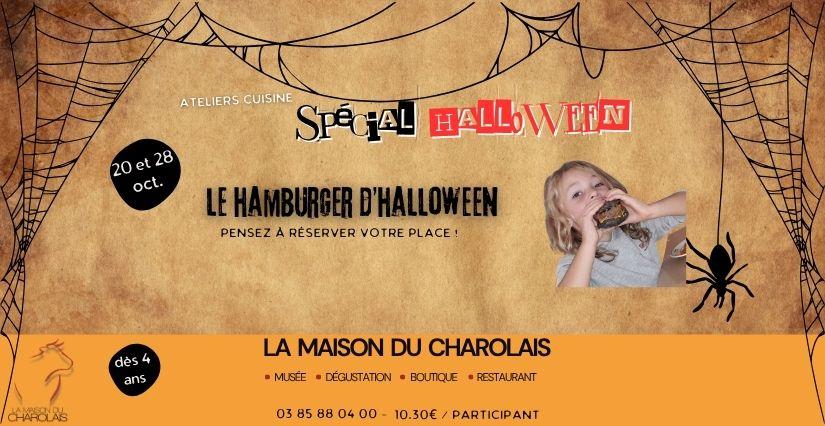 Atelier de cuisine "Le Hamburger d'Halloween" à la Maison du Charolais 