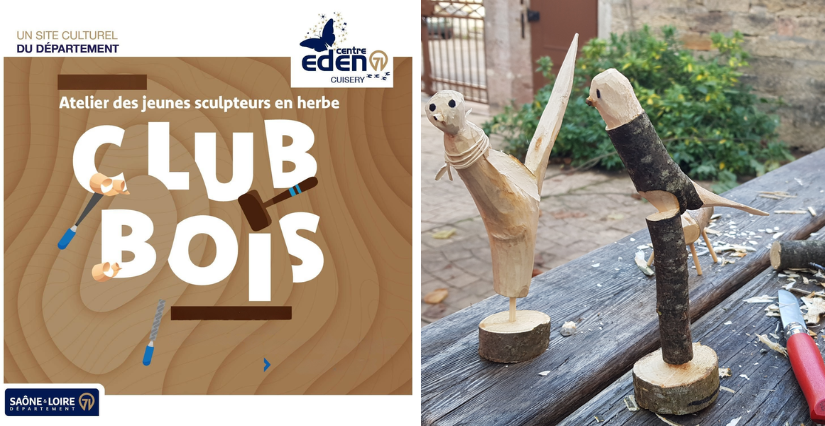 "Club bois" : ateliers pour les 9-15 ans avec le Centre Eden à Cuisery (71)