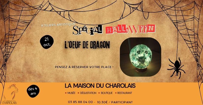 Atelier créatif pour les enfants "L'oeuf de dragon", à la Maison du Charolais, Charolles (71)