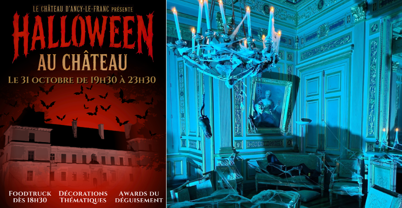 Halloween en famille au château d'Ancy-le-Franc en Bourgogne