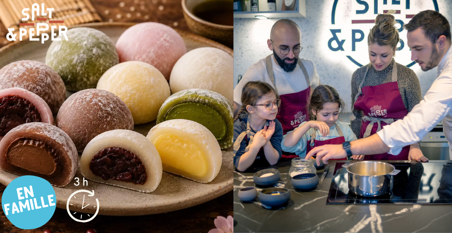 Atelier cuisine-pâtisserie parent-enfant "Mochis" chez Salt & Pepper à Dijon