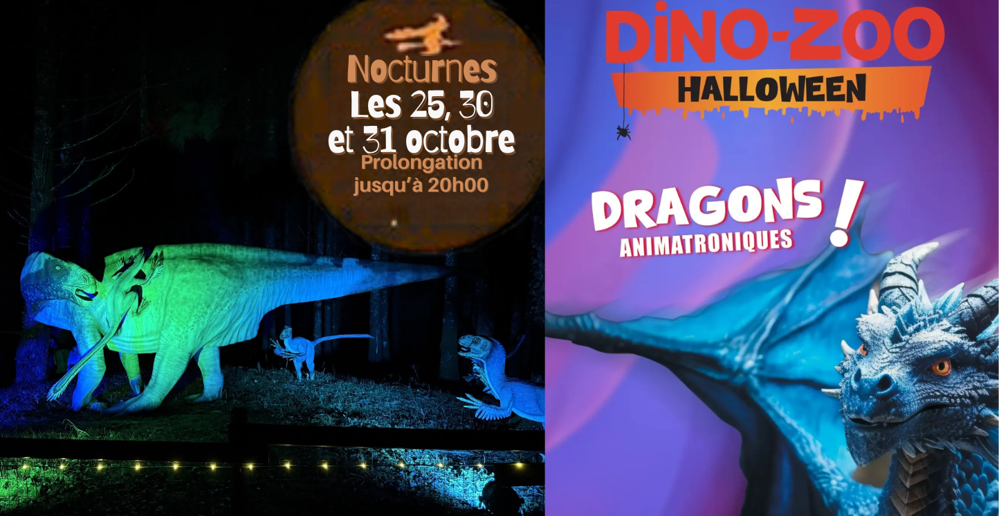 Nocturne 'Dragons et créatures d'halloween' à Dino-Zoo