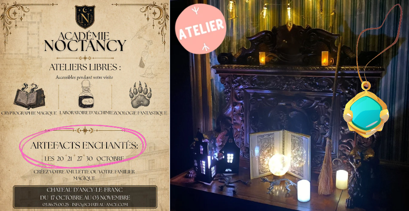 Les ateliers de l’Académie Noct’Ancy au Château d’Ancy-le-Franc