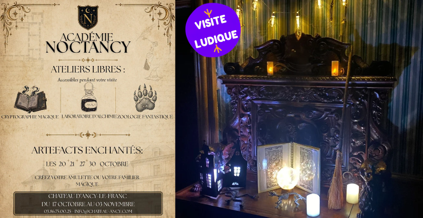 Académie Noct’Ancy : visite ludique d'Halloween au Château d'Ancy le Franc