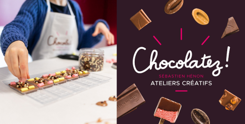 CHOCOLATEZ! Sébastien Hénon - ATELIER CREATIF EN DUO parent-enfant: "mon porte bonheur gourmand" à Plombières-les-Dijon 