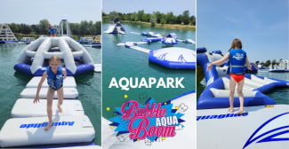L'Aquapark Aqua Bubble Boom - Base de loisirs du lac de Chour à Franxhault