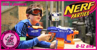 Un anniversaire Nerf ou Paintless chez Dijon Kids Escape Aventure - Raids Equipements Airsoft à Marsannay-la-Côte. (paintball basse pression)